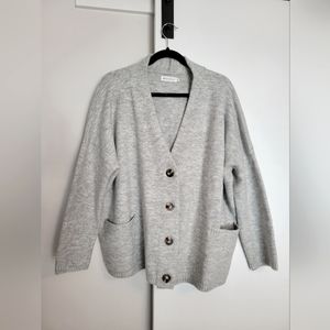 Benny + Olive Button Oversized Cardigan